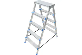 Алюминиевая двухсторонняя стремянка LadderBel STR2-AL-5