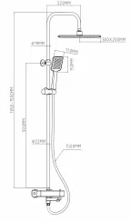 Душевая система с термостатом ESKO Line EL_STT1505