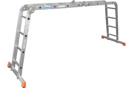 Шарнирная стремянка-трансформер Krause MONTO MULTIMATIC 4х4 120649
