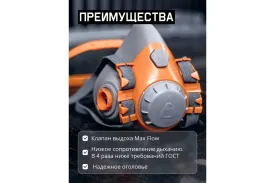 Фильтрующая полумаска из силикона Jeta Safety 6500
