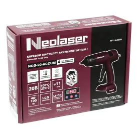 Пистолет клеевой Neolaser NGG-20-ACCUM