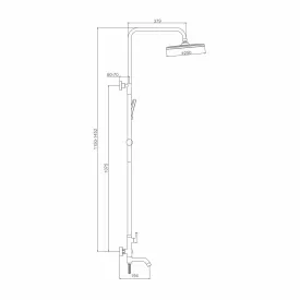 Душевая система для ванны Splenka, S221.24.03