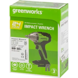 Гайковерт аккумуляторный бесщеточный Greenworks GD24IW400