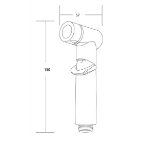 Лейка для гигиенического душа Esko Annecy HHS20B