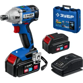 Винтоверт аккумуляторный бесщеточный ударный Зубр GVB-250-42