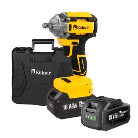 Гайковерт аккумуляторный ударный бесщеточный Kolner KWI 18-280BLV-2K