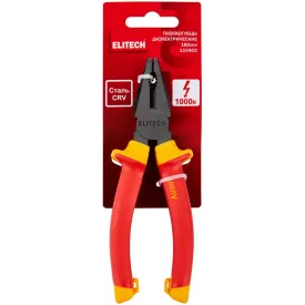 Плоскогубцы диэлектрические Elitech 110402 180 мм