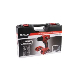 Дрель-шуруповерт аккумуляторная Elitech ДА 20-2СЛ