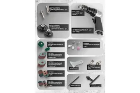 Пневмодрель с комлектом аксессуаров Rockforce RF-SM-710