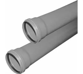 Труба VALFEX OPTIMA ф 50, с раструбом, L=0.5 м, внутренняя канализация, толщина стенки 1.5 220500050