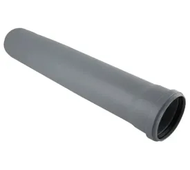 Труба VALFEX OPTIMA ф 50, с раструбом, L=0.5 м, внутренняя канализация, толщина стенки 1.5 220500050