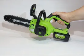 Цепная аккумуляторная пила GreenWorks G24CS25