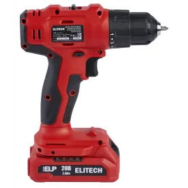 Дрель-шуруповерт аккумуляторная Elitech ДА 20-2СЛ