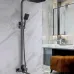 Душевая система из латуни для ванны и душа Hansen H33010-P графит с тропическим душем